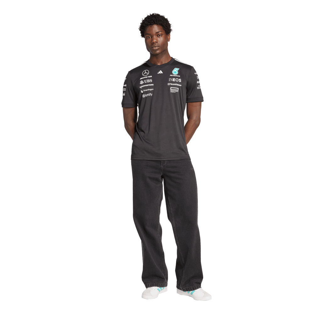 Adidas F1 Mercedes Benz Camiseta De Equipo negro de hombre lifestyle
