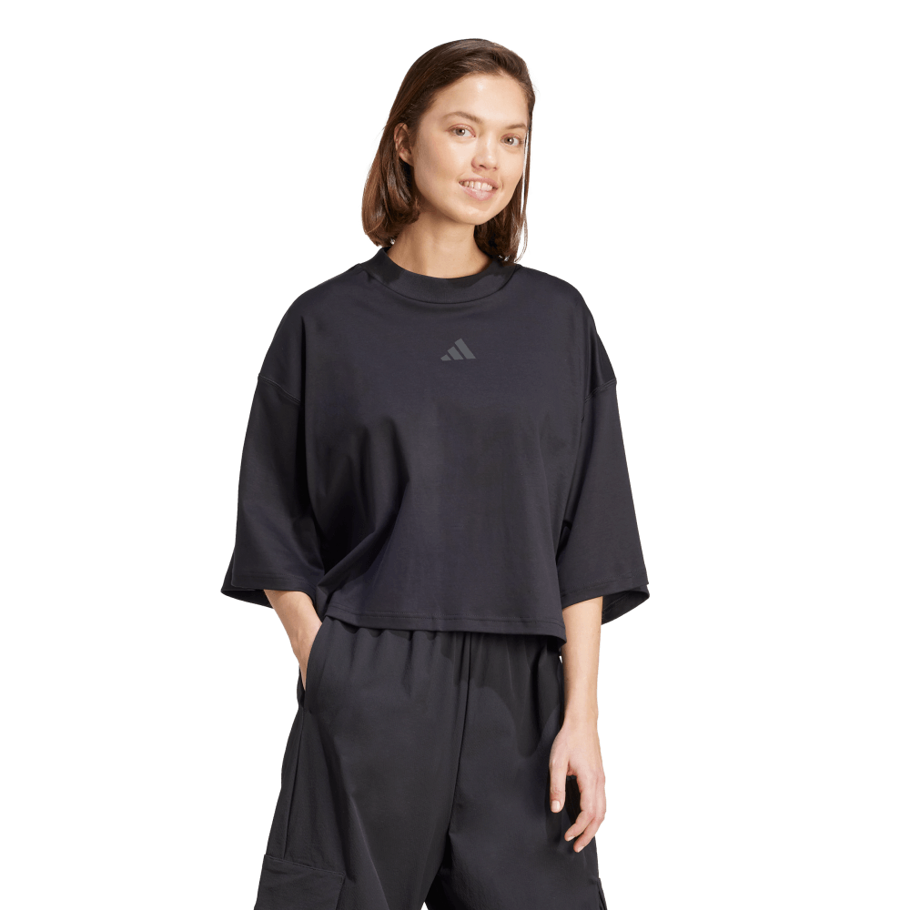 Adidas W Ce Q2 Tee Camiseta Manga Corta negro de mujer lifestyle