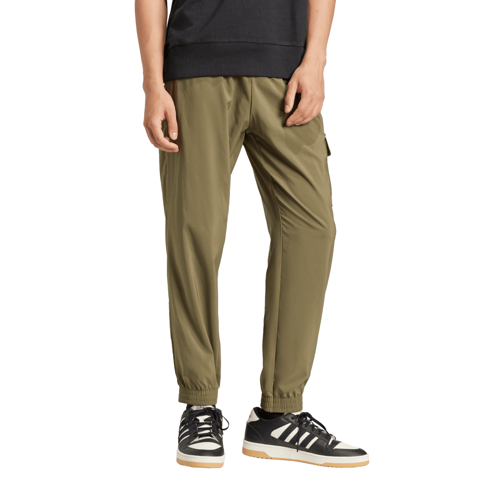 Adidas Pantalon Essentials Small Logo Cargo verde de hombre lifestyle