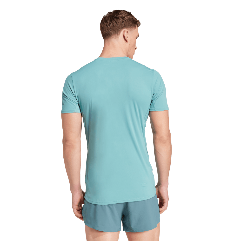 Adidas Adizero E Tee Camiseta Manga Corta azul de hombre para correr