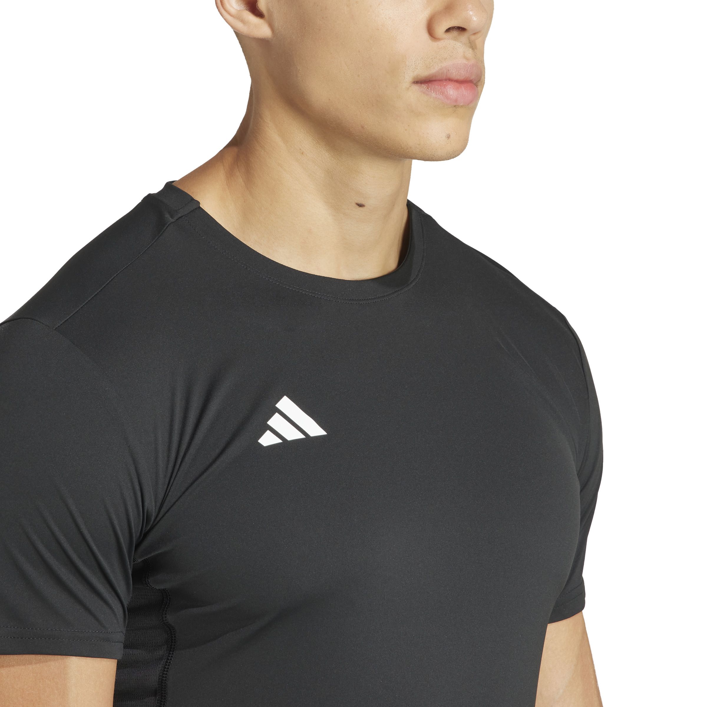 Adidas Adizero E Tee Camiseta Manga Corta negro de hombre para correr