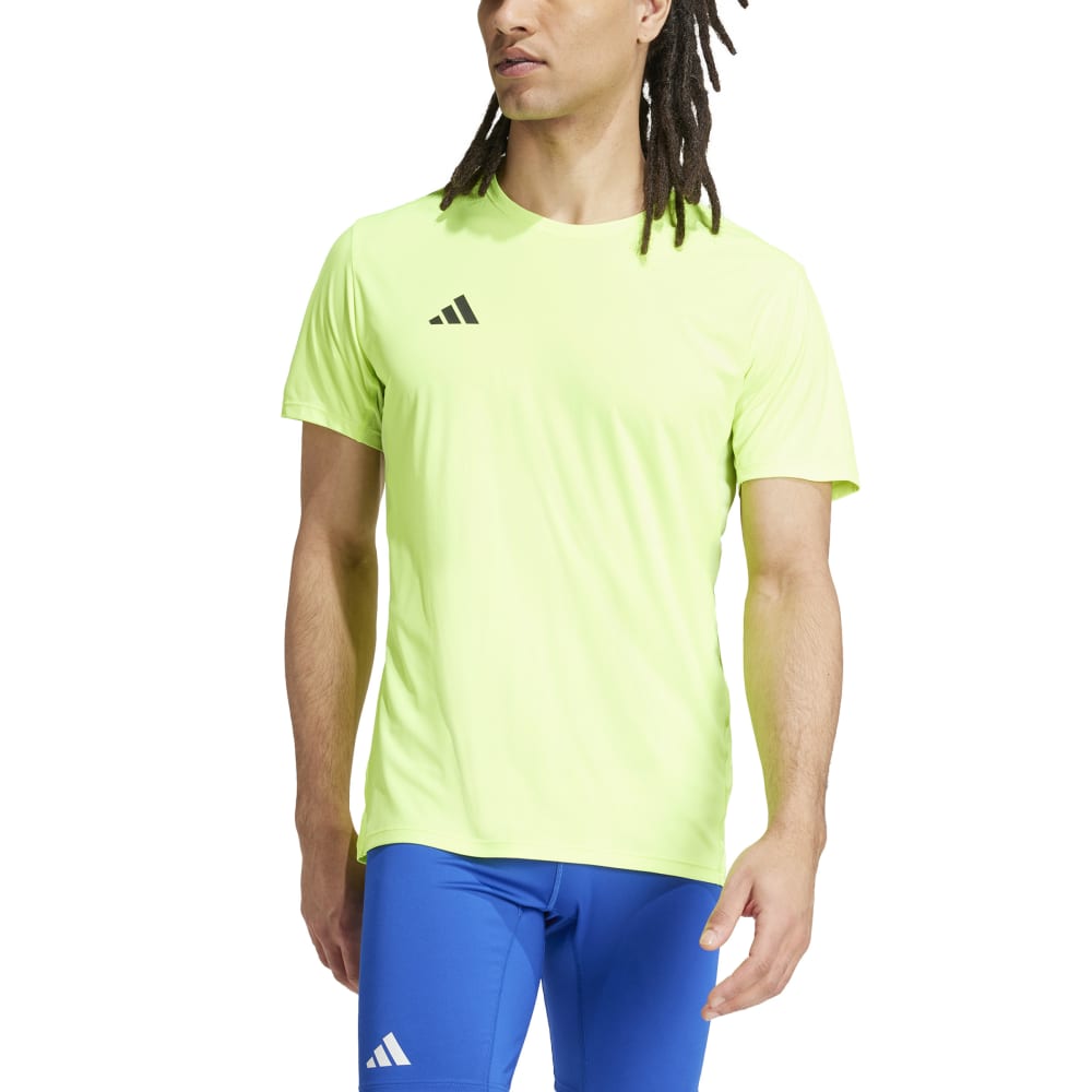 Adidas Adizero E Tee Camiseta Manga Corta Verde De Hombre Para Correr