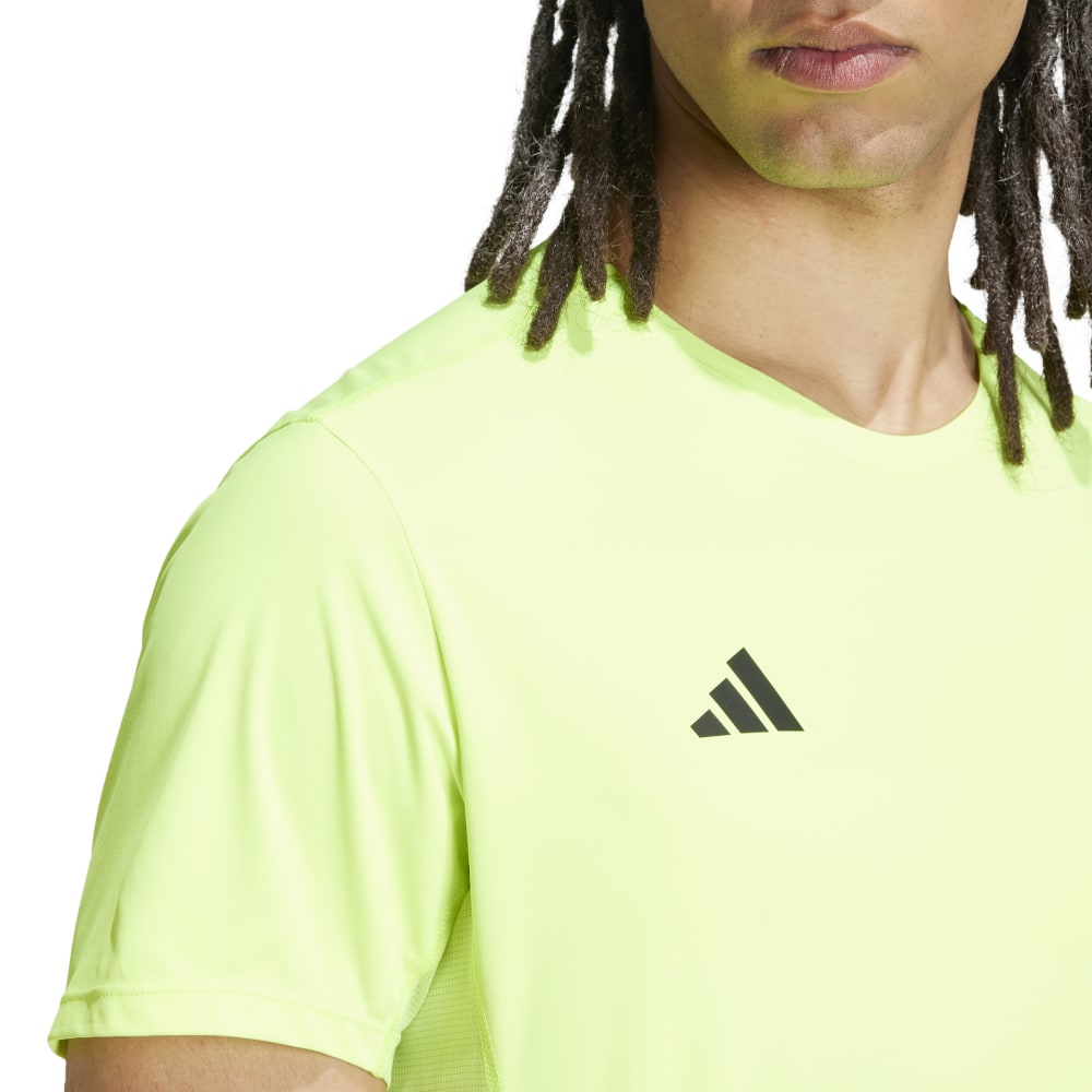 Adidas Adizero E Tee Camiseta Manga Corta Verde De Hombre Para Correr
