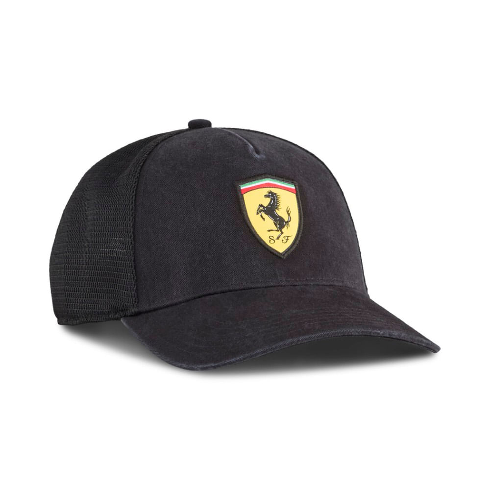 Puma Ferrari Trucker Cap Gorra negro de hombre lifestyle
