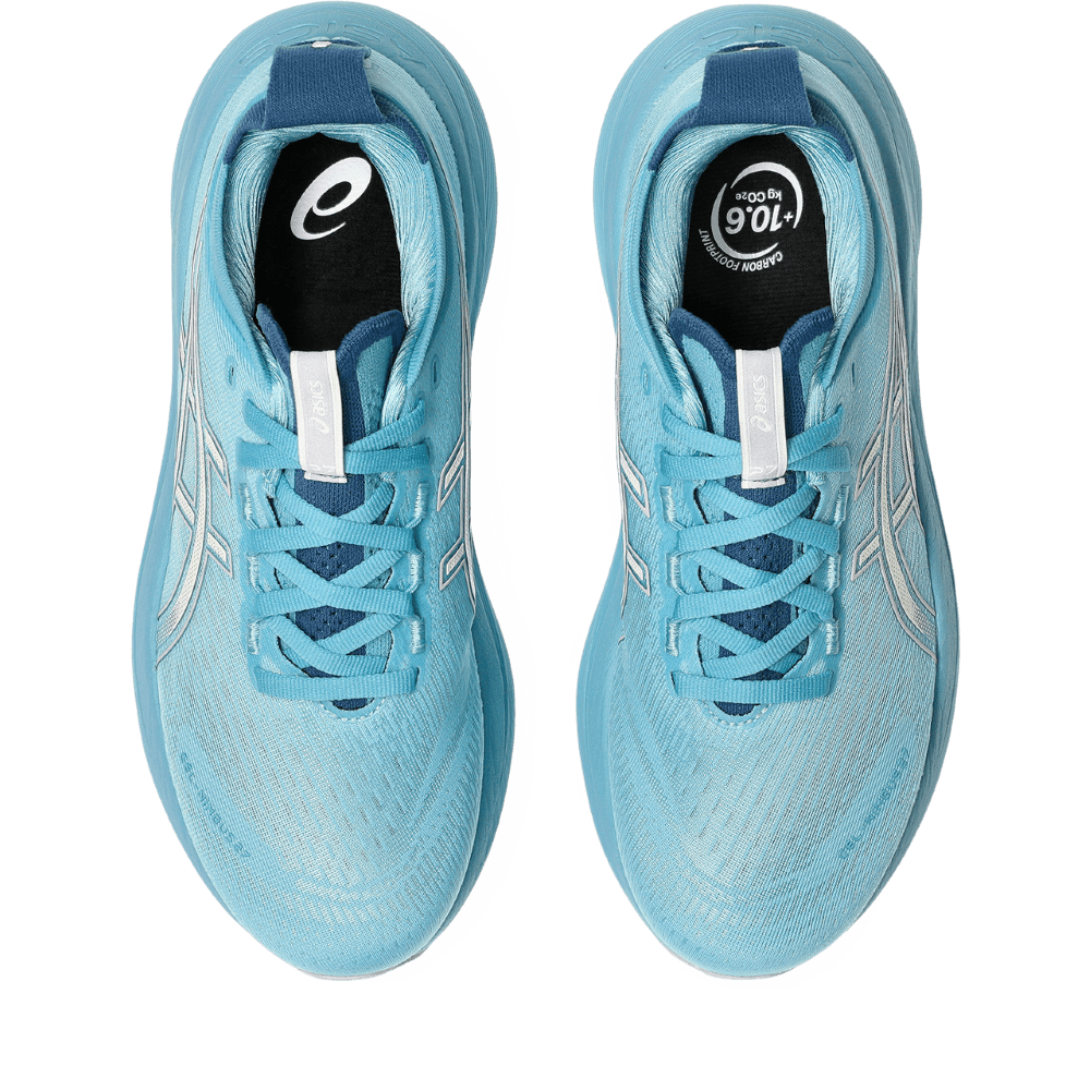 Asics Gel-Nimbus 27 Tenis azul de mujer para correr