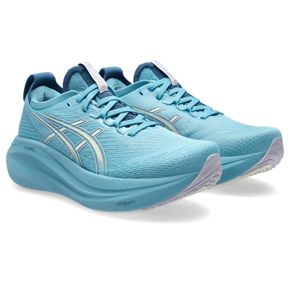 Asics Gel-Nimbus 27 Tenis azul de mujer para correr
