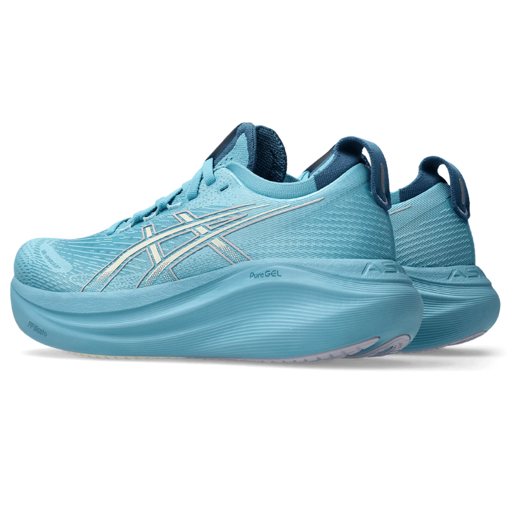 Asics Gel-Nimbus 27 Tenis azul de mujer para correr