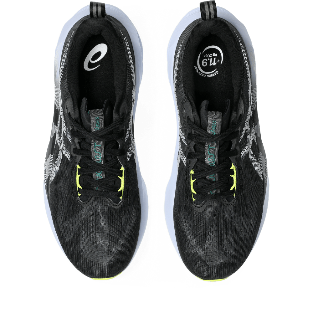 Asics Novablast 5 Tenis negro de hombre para correr