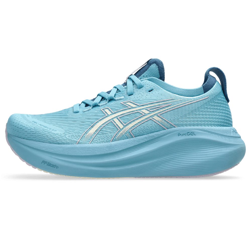 Asics Gel-Nimbus 27 Tenis azul de mujer para correr