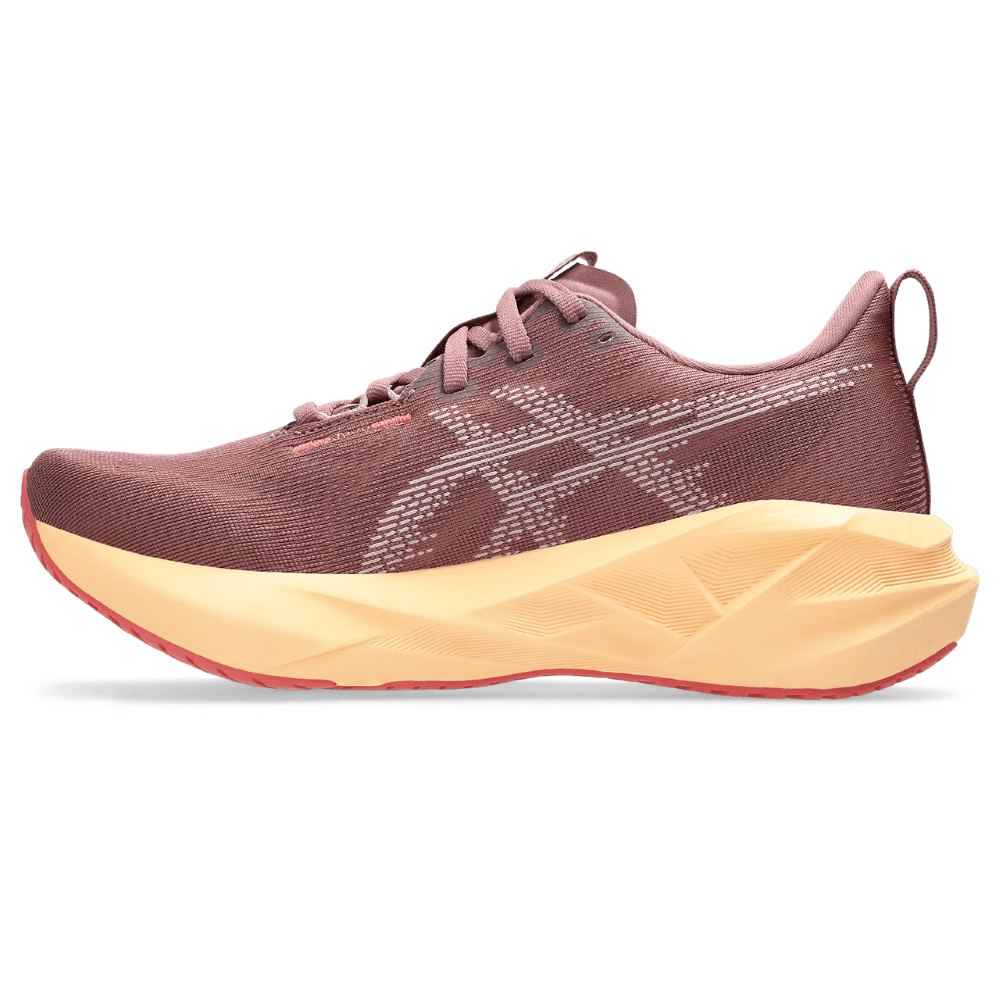 Asics Novablast 5 Tenis rojo de mujer para correr