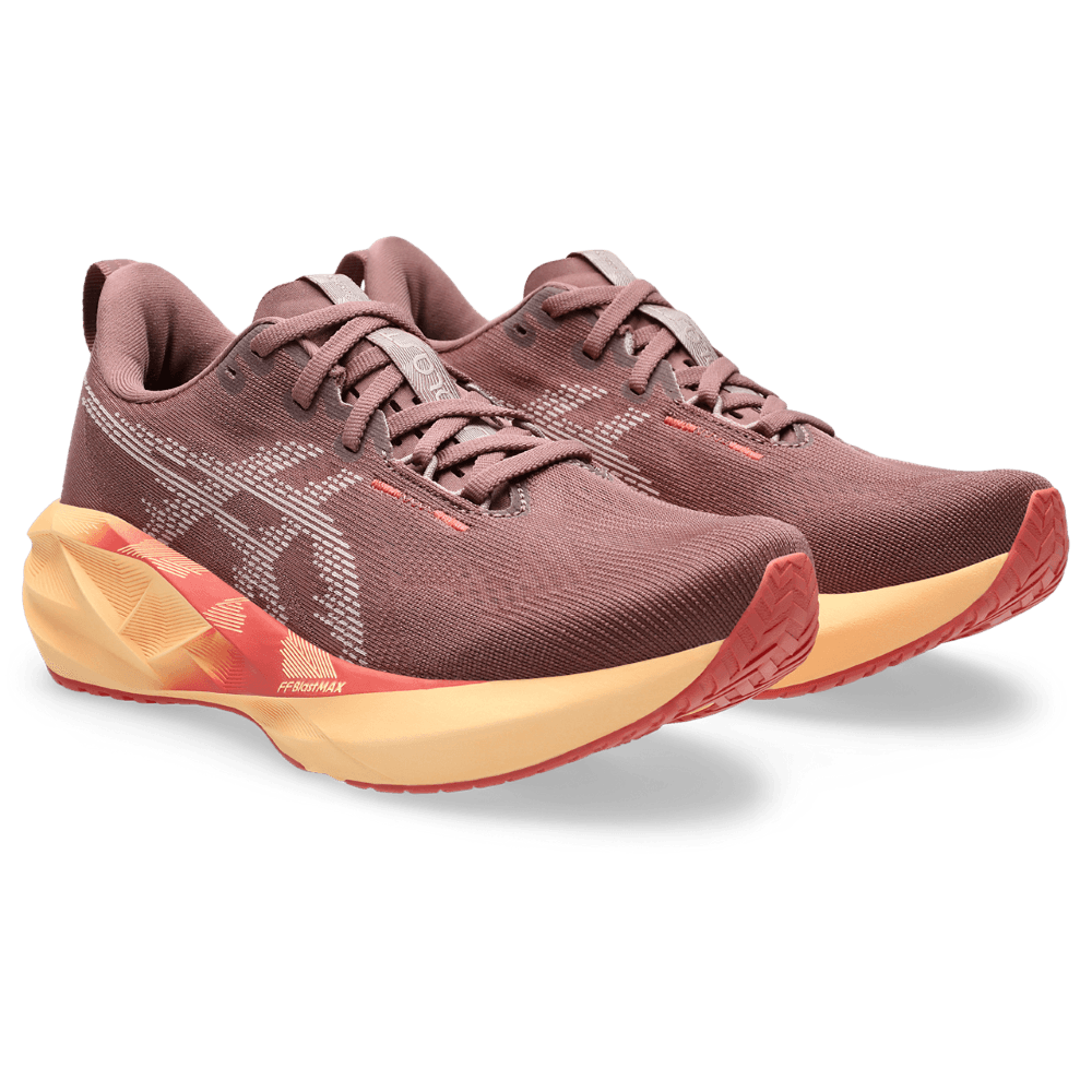Asics Novablast 5 Tenis rojo de mujer para correr