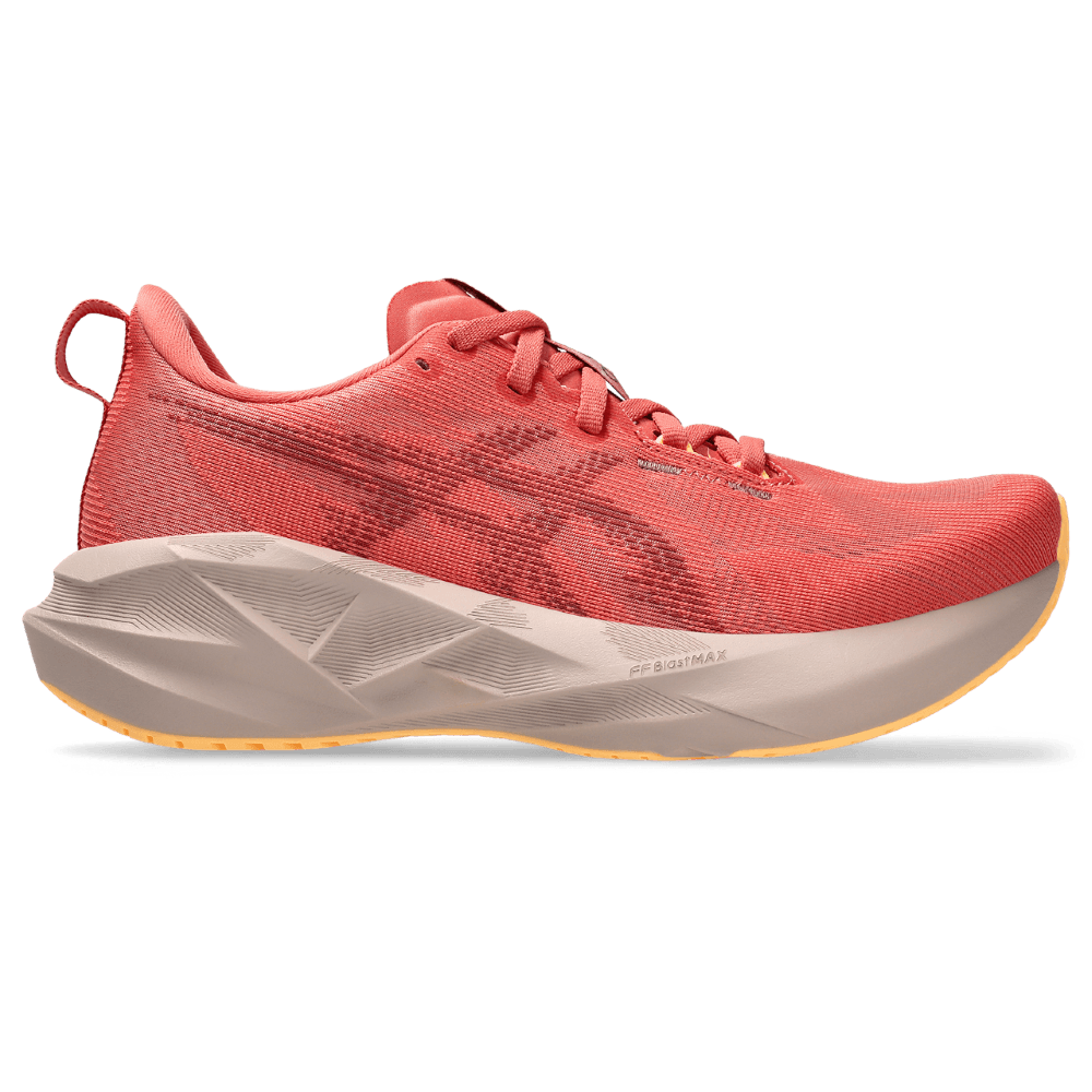 Asics Novablast 5 Tenis naranja de mujer para correr