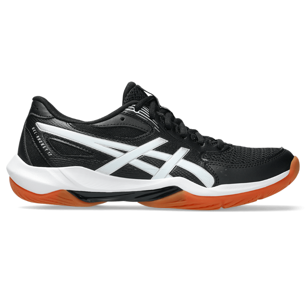 Asics Gel-Rocket 12 Tenis negro de mujer para indoor