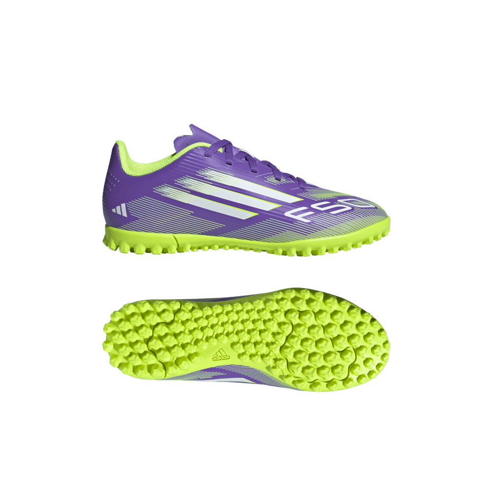 Adidas Guayos F50 Club De Ninos Para Pasto Sint morado de niño para futbol