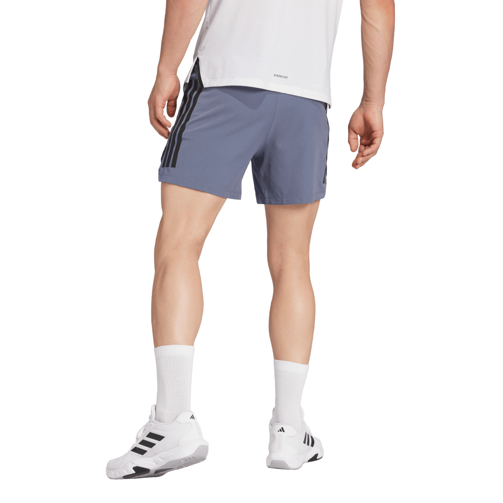 Adidas Power 3S Short Pantaloneta gris de hombre para entrenamiento