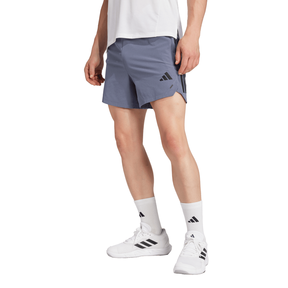 Adidas Power 3S Short Pantaloneta gris de hombre para entrenamiento