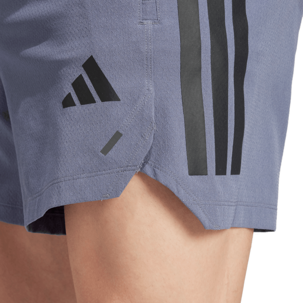 Adidas Power 3S Short Pantaloneta gris de hombre para entrenamiento