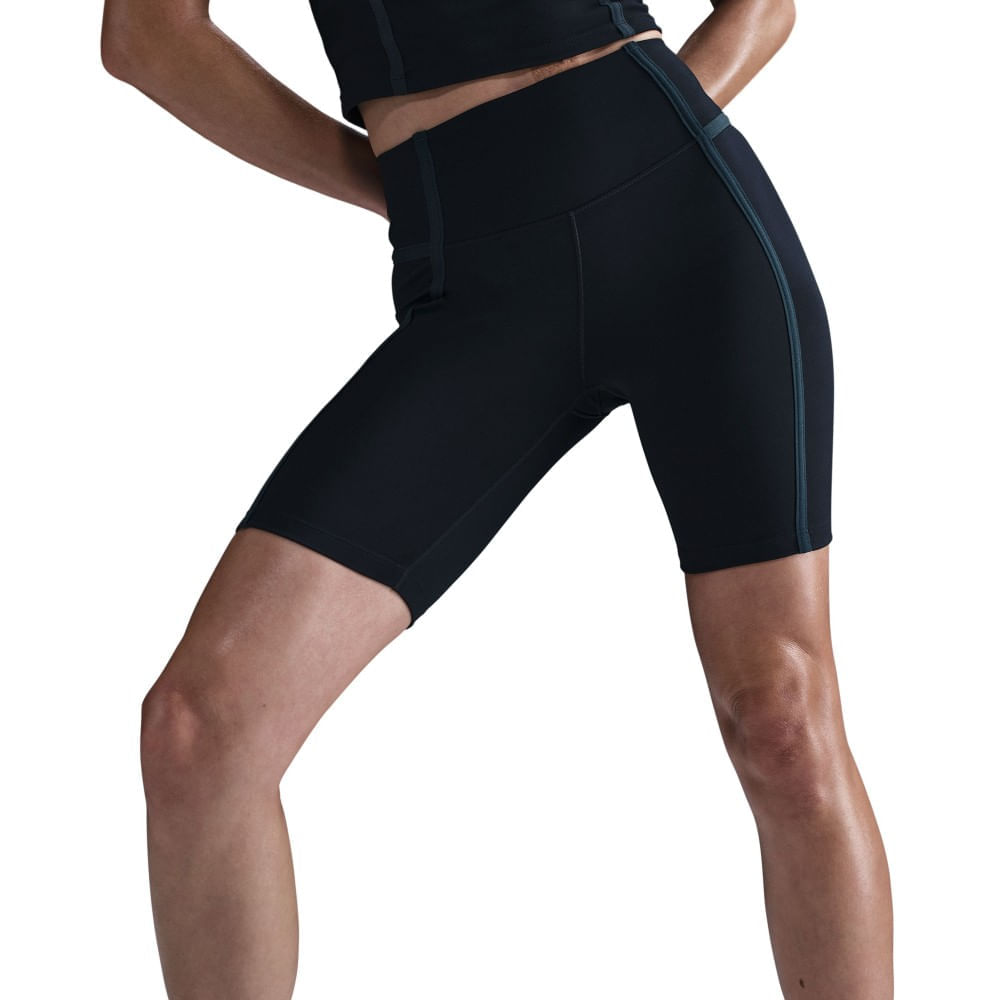 Nike W Nk Df One Hr 8In Short Sport Licra negro de mujer para entrenamiento