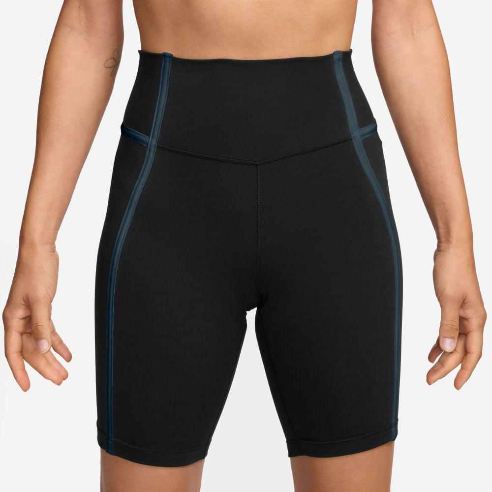 Nike W Nk Df One Hr 8In Short Sport Licra negro de mujer para entrenamiento