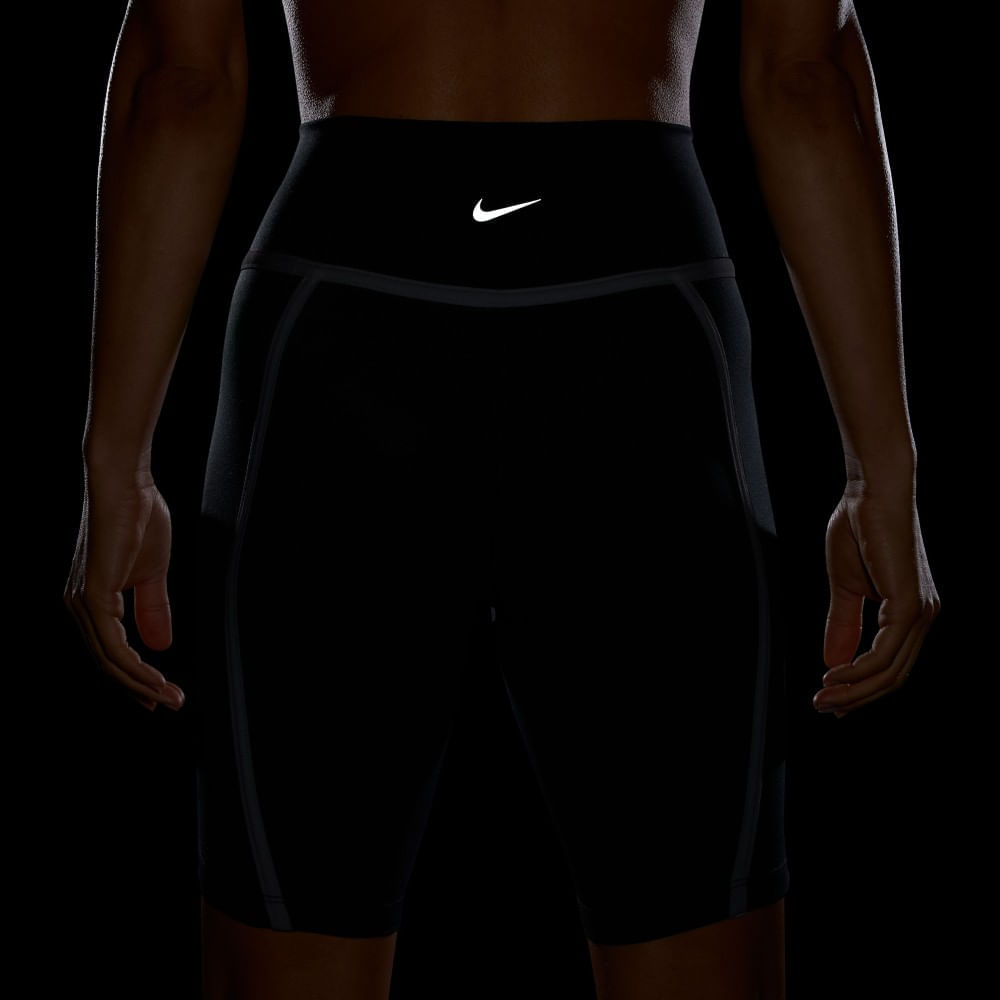 Nike W Nk Df One Hr 8In Short Sport Licra negro de mujer para entrenamiento