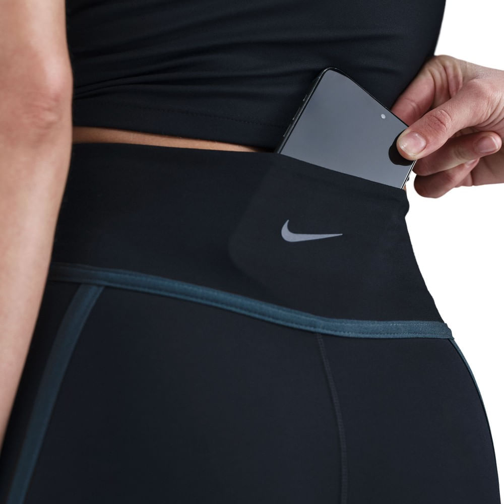 Nike W Nk Df One Hr 8In Short Sport Licra negro de mujer para entrenamiento