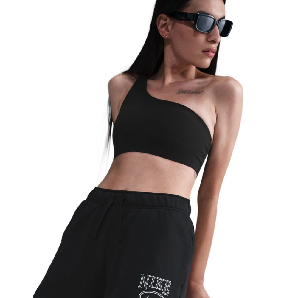Nike W Nsw Club Flc Ft Mr 4 Gx Sht Pantaloneta negro de mujer lifestyle
