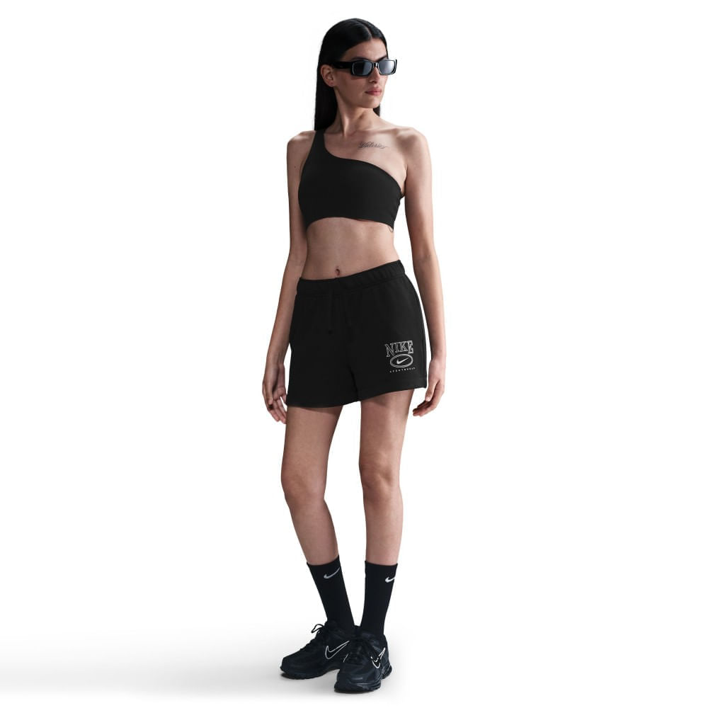Nike W Nsw Club Flc Ft Mr 4 Gx Sht Pantaloneta negro de mujer lifestyle