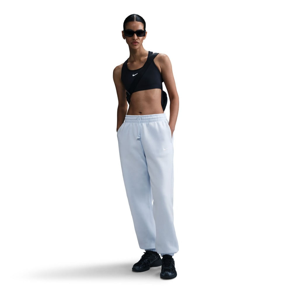 Nike W Nsw Phnx Flc Hr Os Pant 2 Pantalón azul de mujer lifestyle