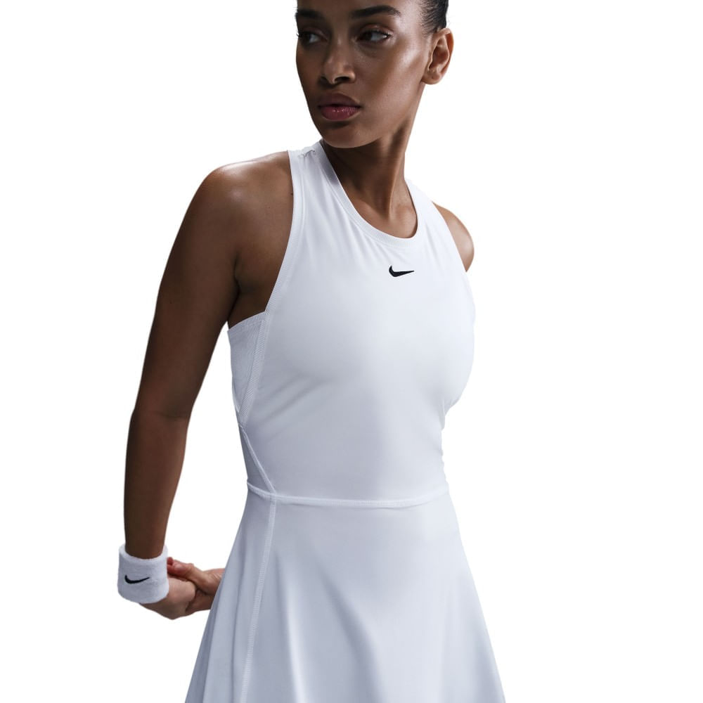 Nike W Nk Df Victory Dress Vestido blanco de mujer para tenis