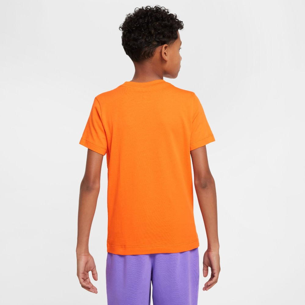 Nike K Nsw Tee Brandmark 2 Camiseta Manga Corta naranja de niño lifestyle