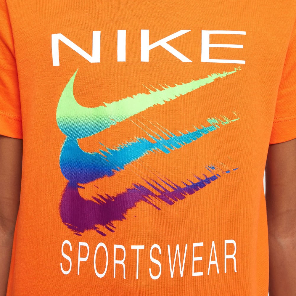 Nike K Nsw Tee Brandmark 2 Camiseta Manga Corta naranja de niño lifestyle