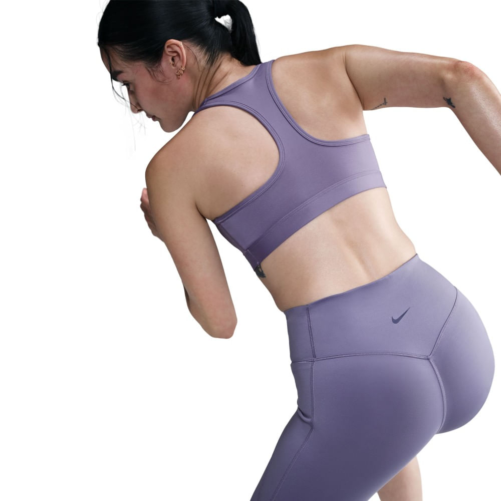 Nike W Nk Df Unvrsa Hr 8In Shrt Pkt Licra morado de mujer para entrenamiento