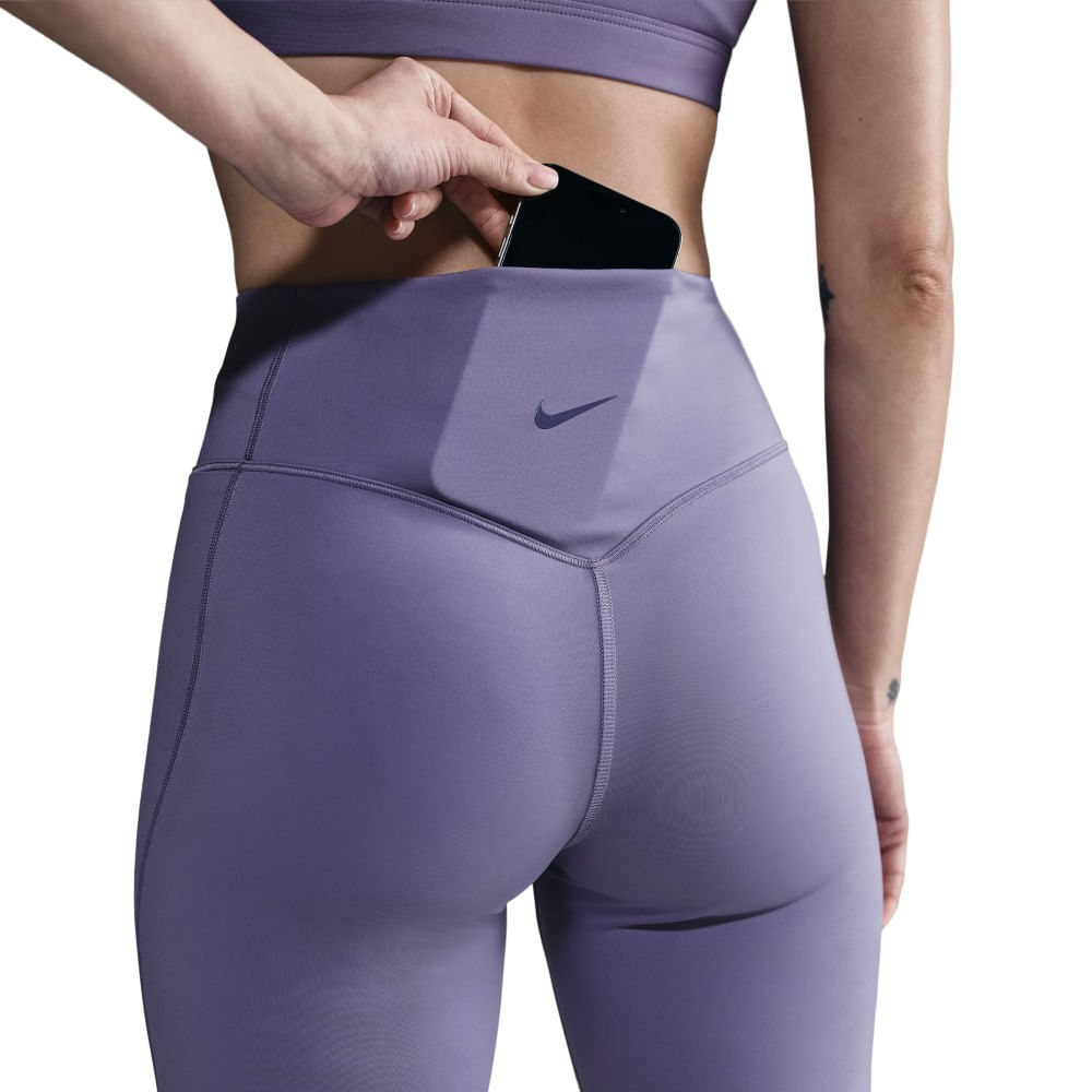 Nike W Nk Df Unvrsa Hr 8In Shrt Pkt Licra morado de mujer para entrenamiento