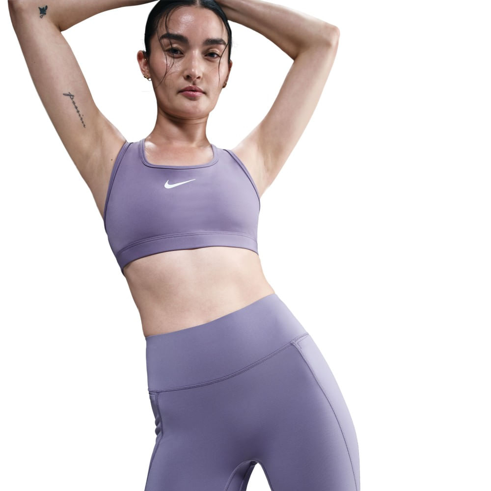 Nike W Nk Df Unvrsa Hr 8In Shrt Pkt Licra morado de mujer para entrenamiento