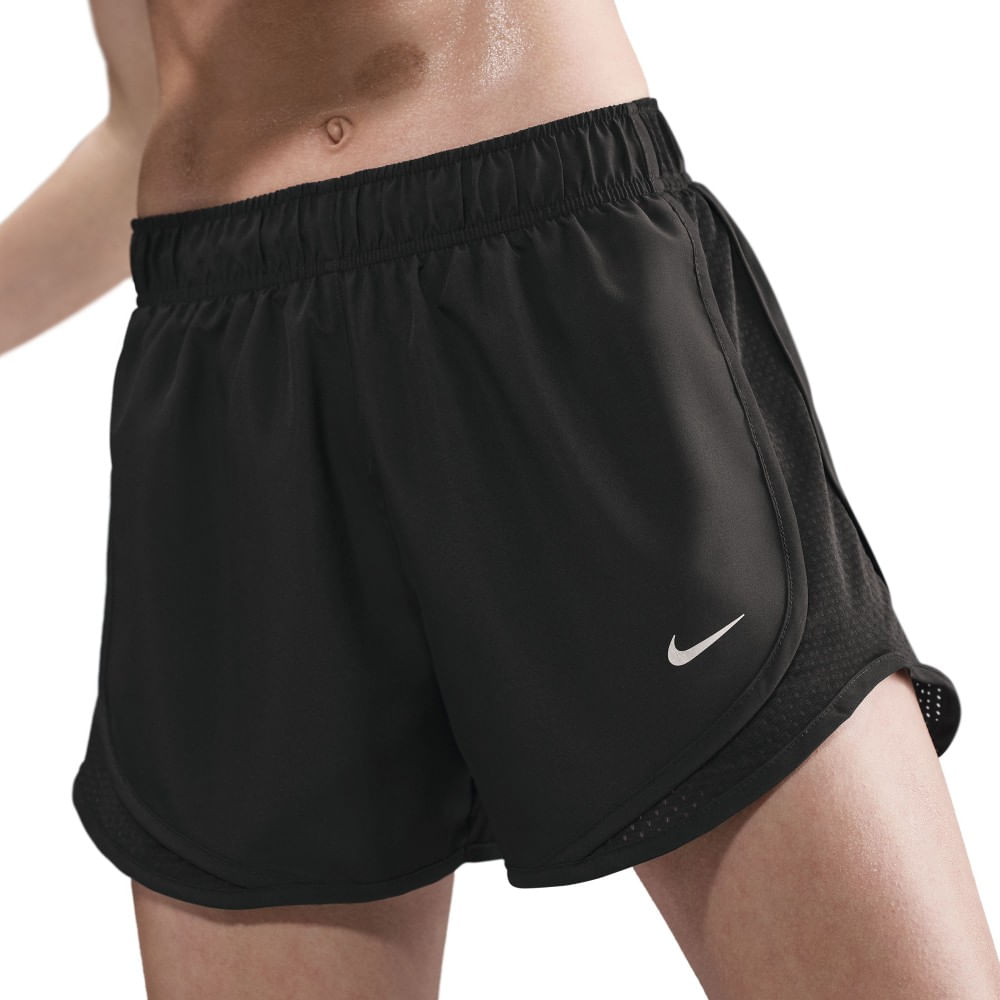 Nike W Nk Tempo Nvlt Df Mr 3 Short Pantaloneta negro de mujer para correr