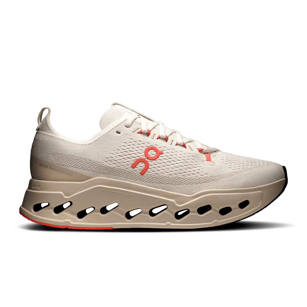 On Cloudsurfer Max Tenis beige de hombre para correr