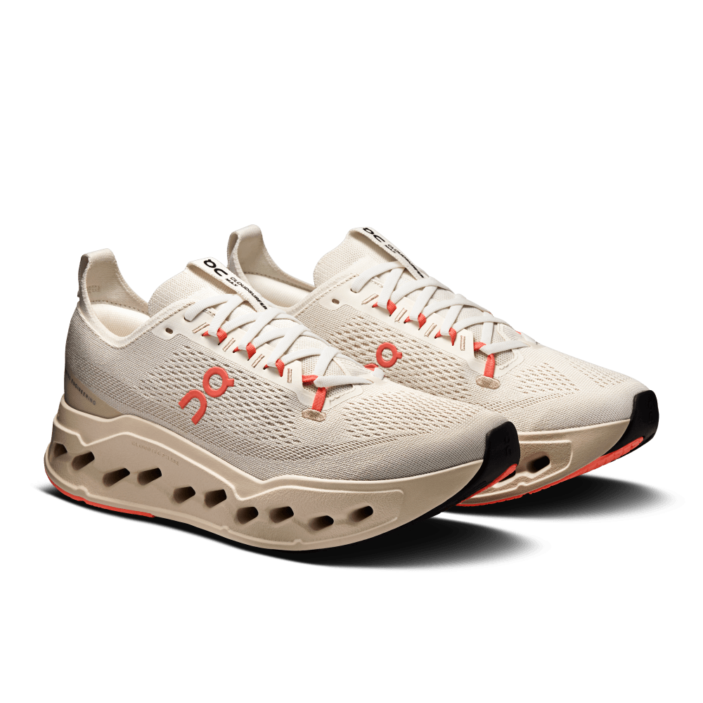 On Cloudsurfer Max Tenis beige de hombre para correr