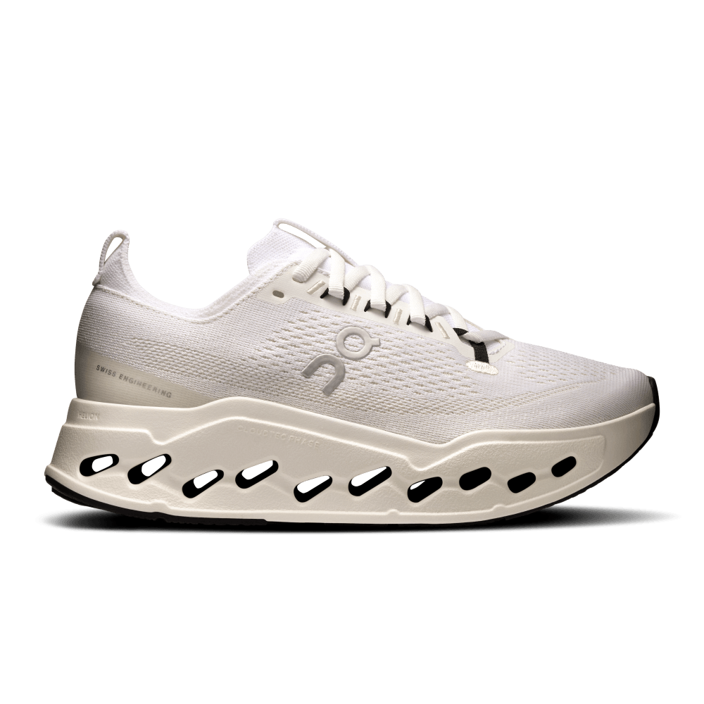 On Cloudsurfer Max Tenis blanco de mujer para correr