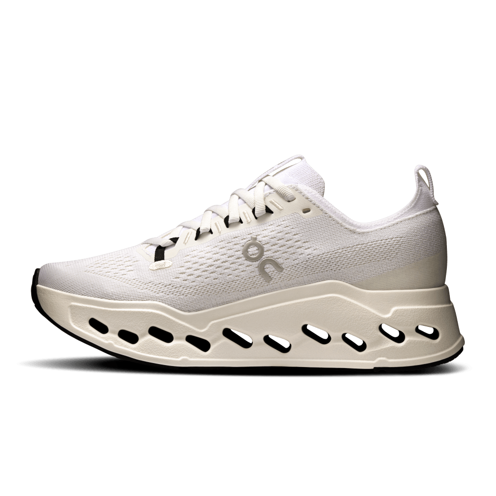 On Cloudsurfer Max Tenis blanco de mujer para correr
