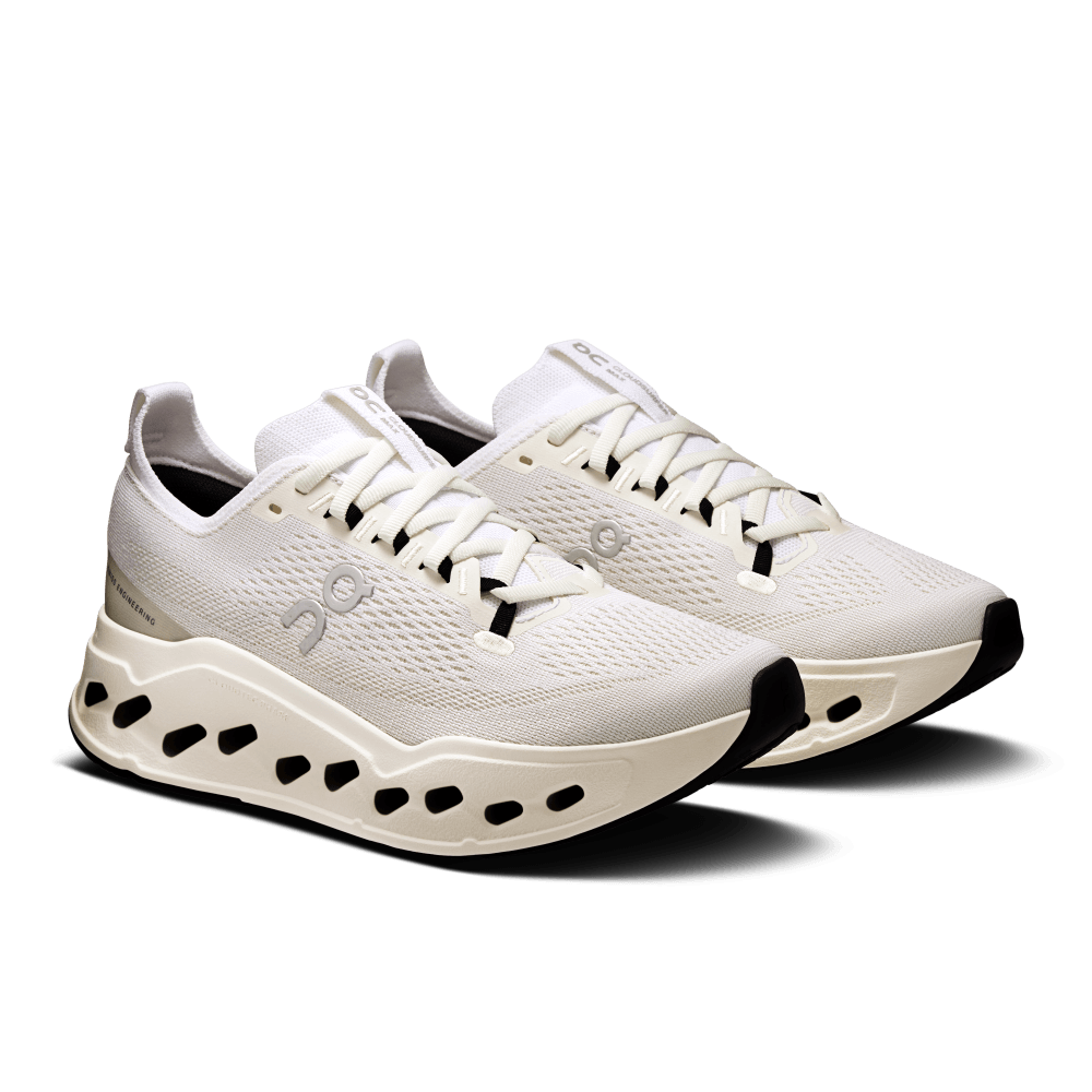 On Cloudsurfer Max Tenis blanco de mujer para correr