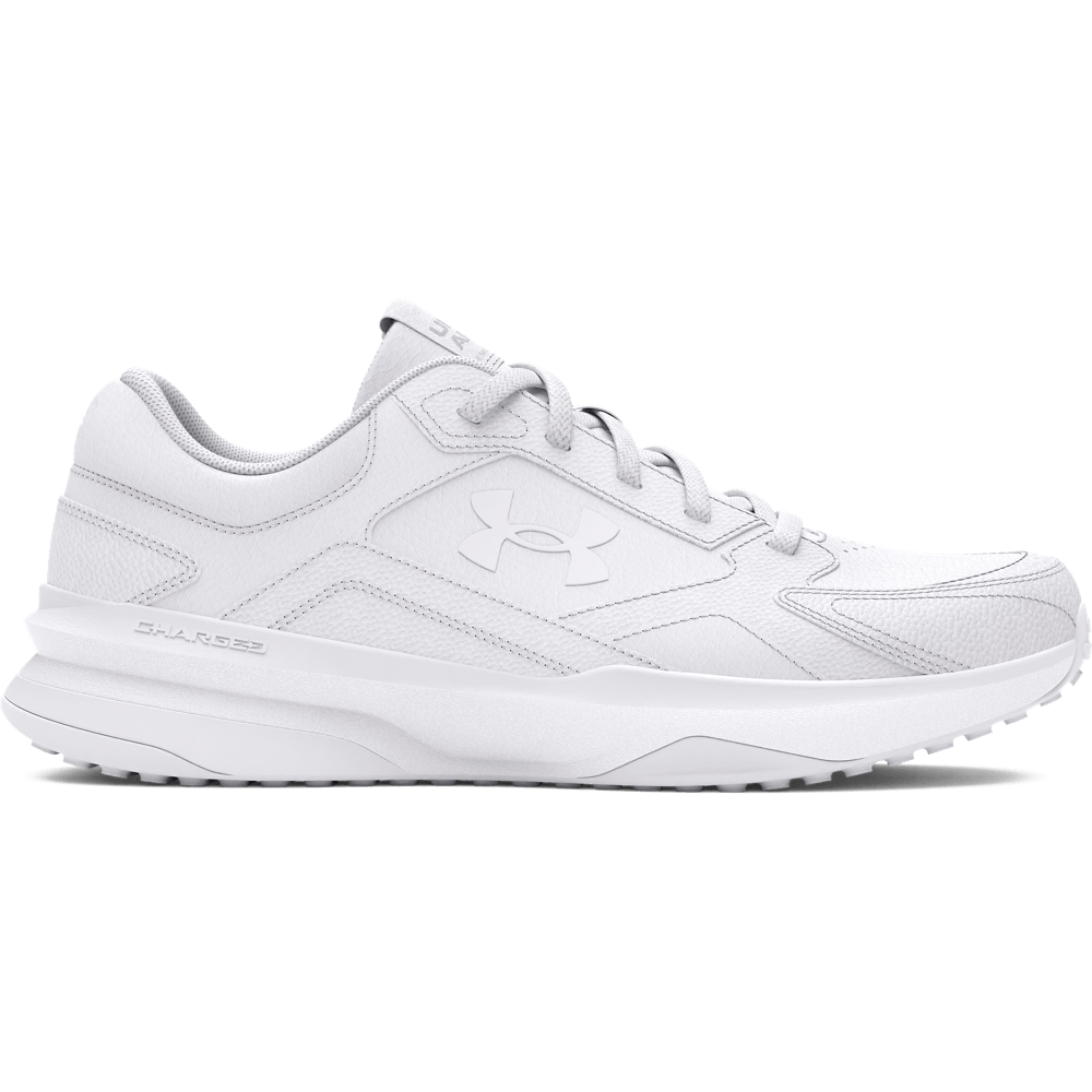 UA W Edge Lthr Tenis blanco de mujer para entrenamiento