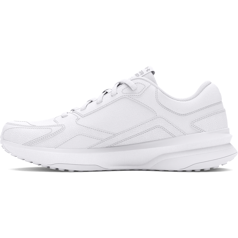 UA W Edge Lthr Tenis blanco de mujer para entrenamiento