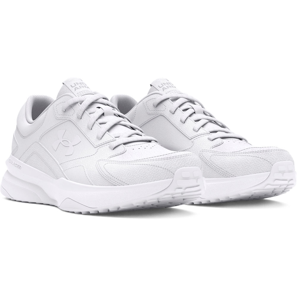 UA W Edge Lthr Tenis blanco de mujer para entrenamiento