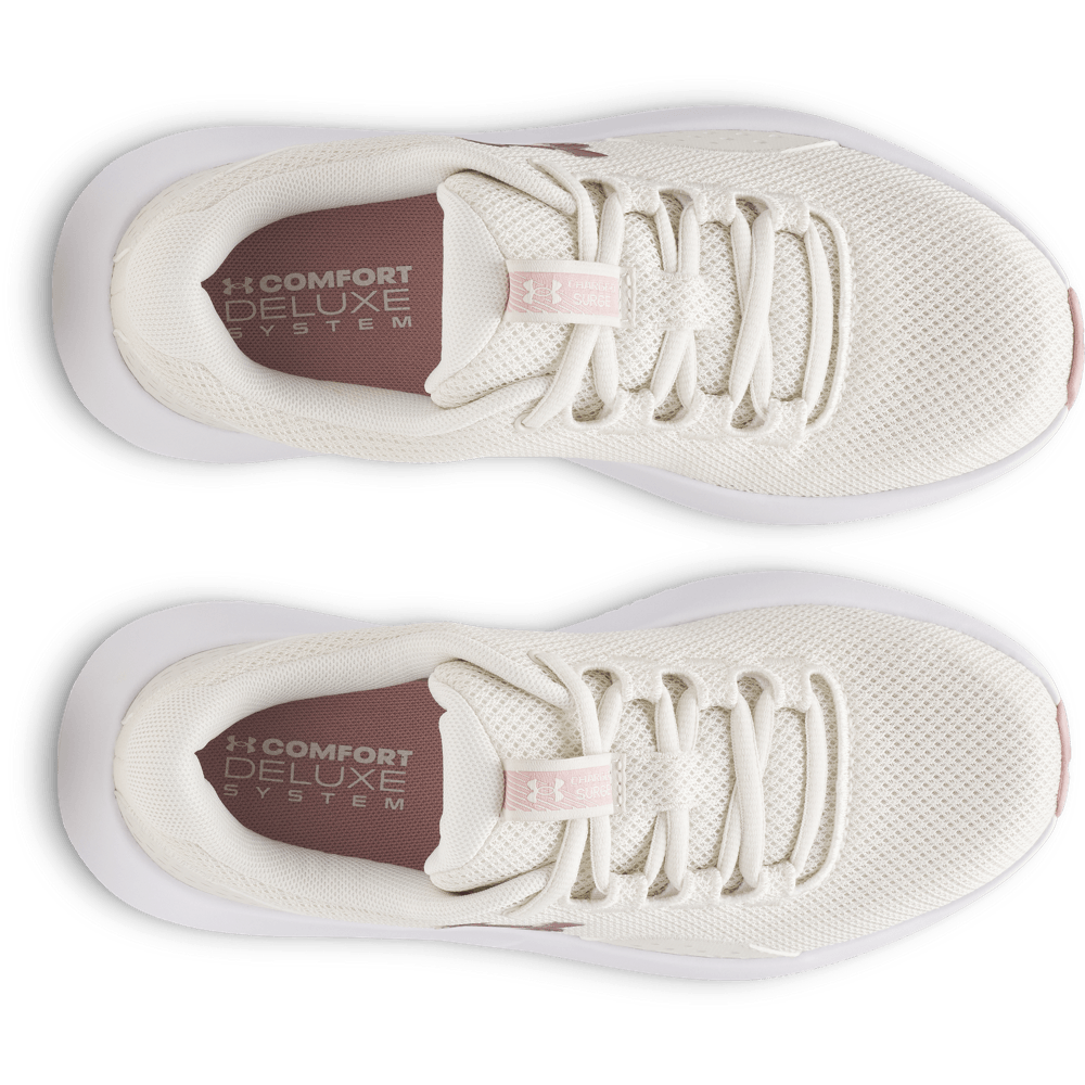 UA W Charged Surge 4 Tenis blanco de mujer para correr