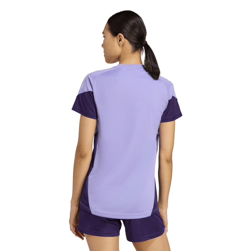Adidas Tiro25C Tr Jsyw Camiseta Manga Corta morado de mujer para futbol