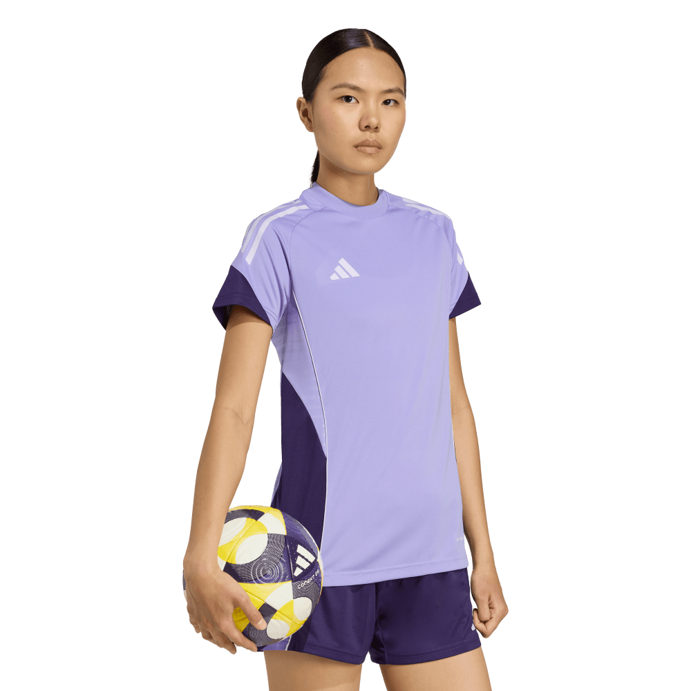 Adidas Tiro25C Tr Jsyw Camiseta Manga Corta morado de mujer para futbol