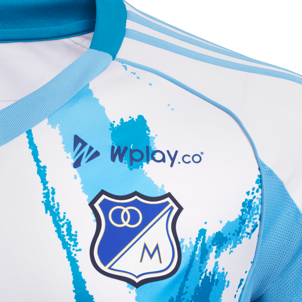 Adidas Camiseta visitante Millonarios temporada 25/26 blanco de hombre para futbol