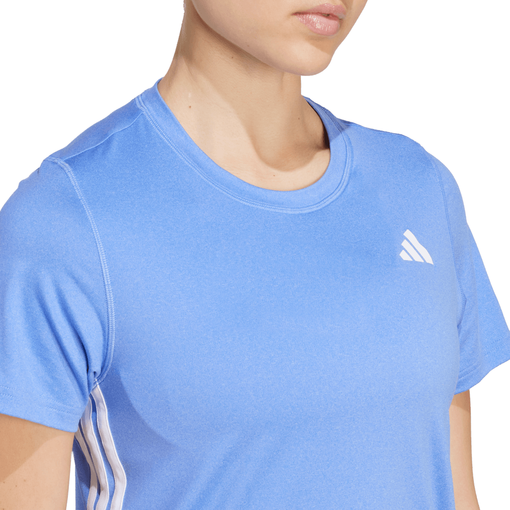 Adidas We 3S Crew Tee Camiseta Manga Corta azul de mujer para entrenamiento