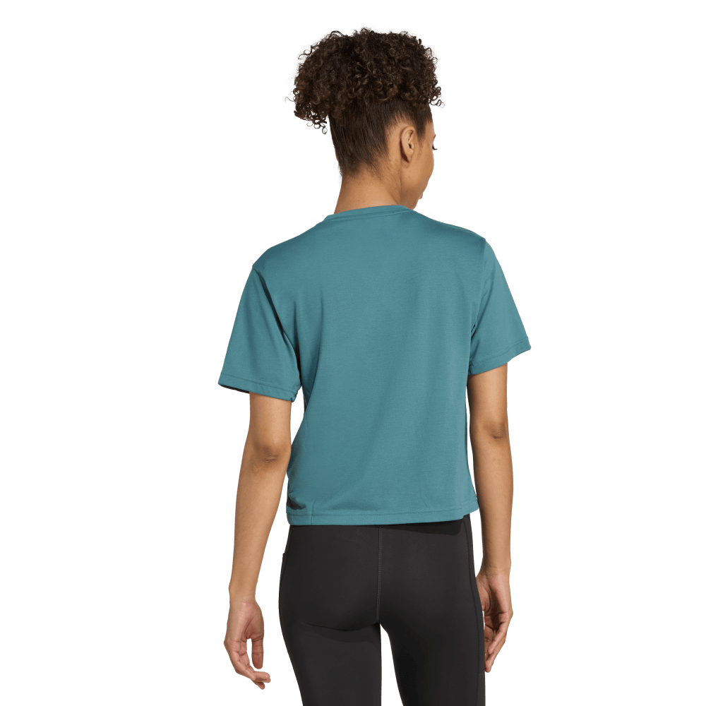 Adidas We Bl Tee Camiseta Manga Corta verde de mujer para entrenamiento