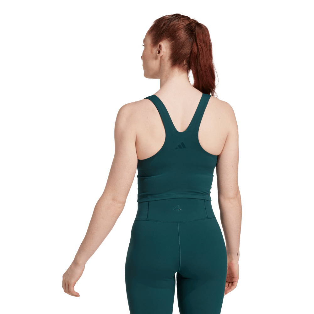 Adidas Top Deportivo Adidas All Me De Sujecion verde de mujer para entrenamiento